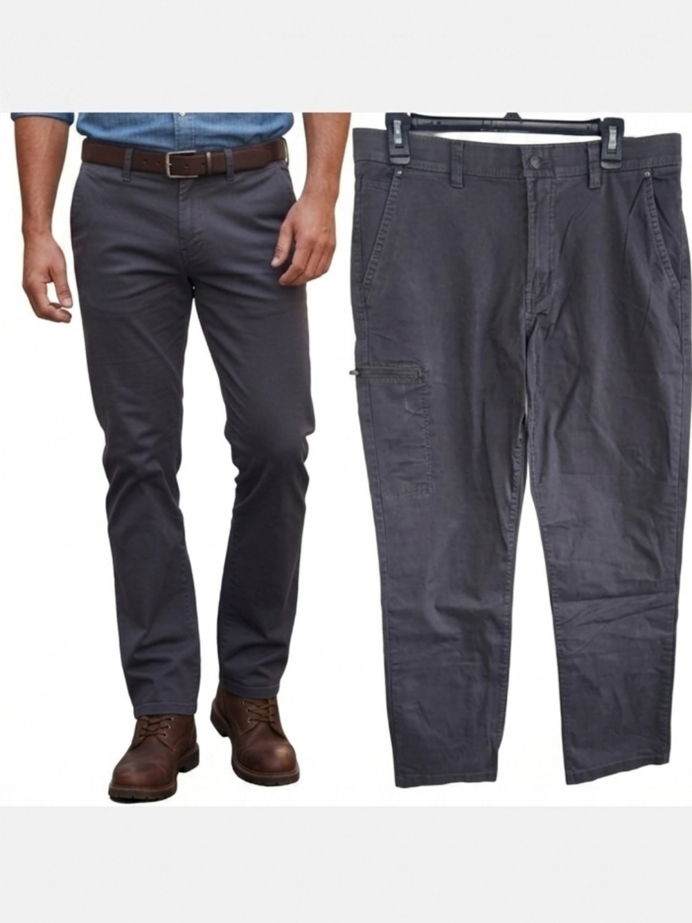 Men's Gray Casual Pants from Weatherproof Men's size 34 32